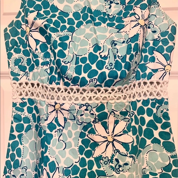 Lilly Pulitzer vintage dress in White Leopard Lounge print - Picture 4 of 4